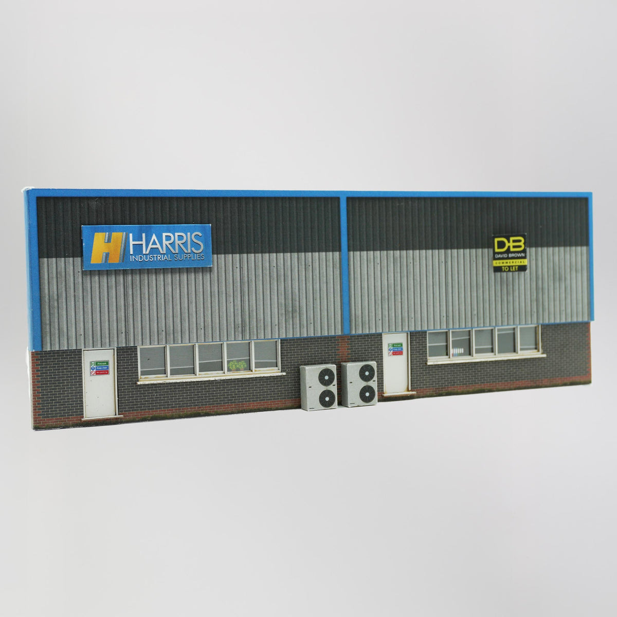 KX007-OO Ultra-Low Relief Industrial Unit Side Wall #1 - OO/4mm/1:76