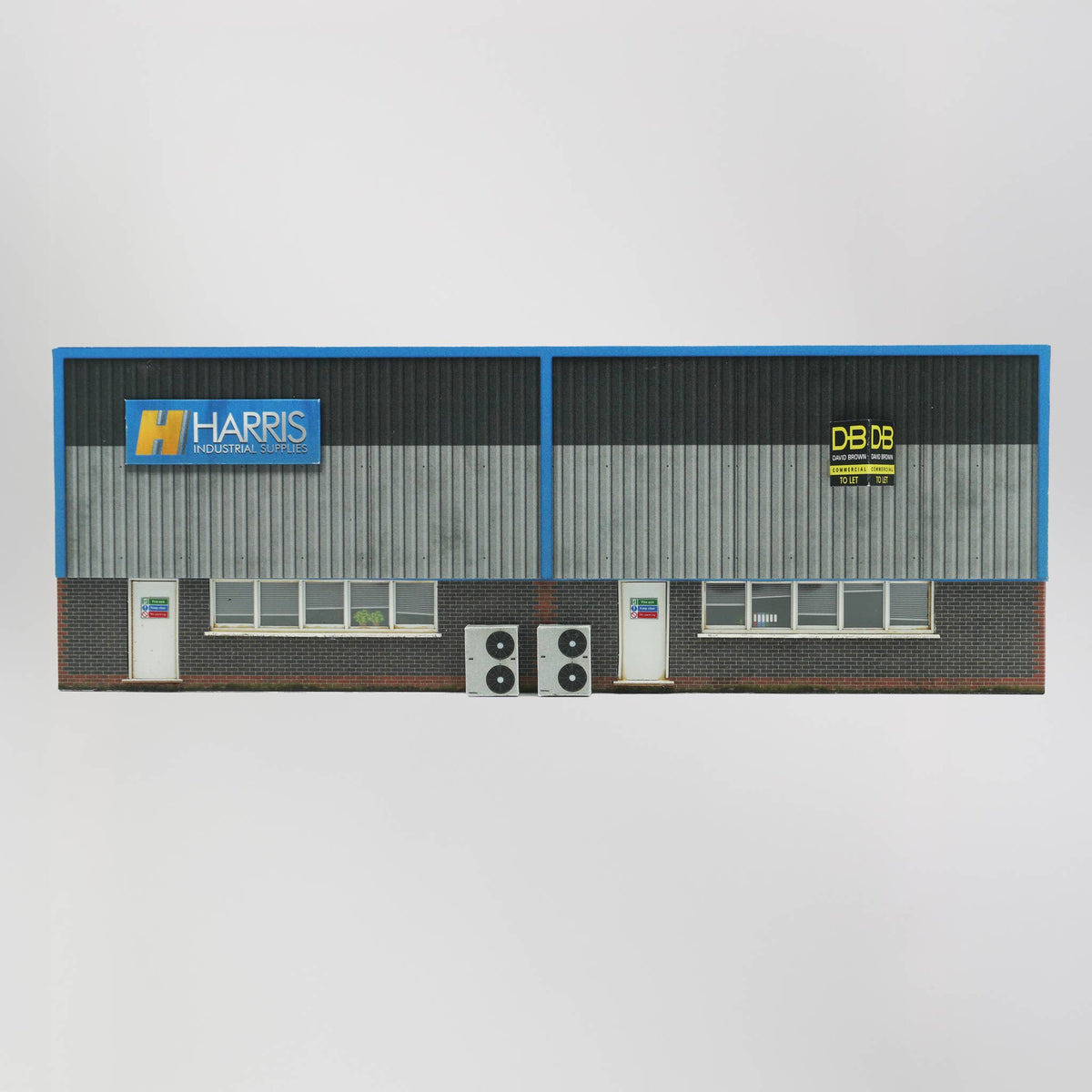 KX007-OO Ultra-Low Relief Industrial Unit Side Wall #1 - OO/4mm/1:76