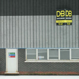 KX007-OO Ultra-Low Relief Industrial Unit Side Wall #1 - OO/4mm/1:76
