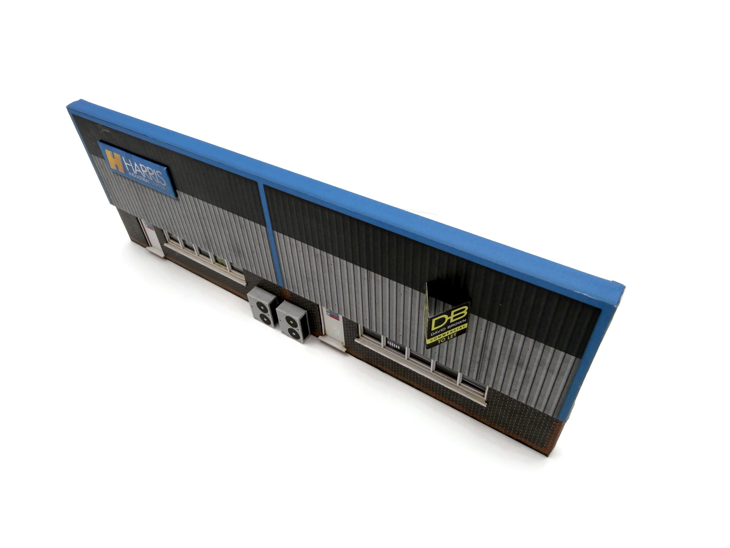 KX007-OO Low Relief Industrial Unit Side Wall #1 OO / 4mm / 1:76