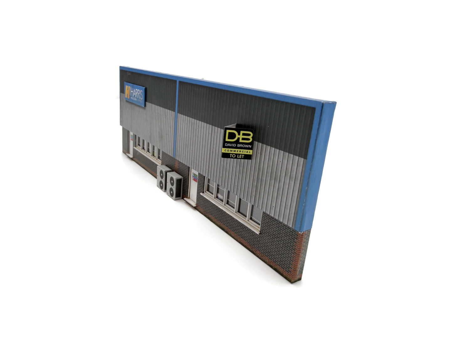 KX007-OO Low Relief Industrial Unit Side Wall #1 OO / 4mm / 1:76