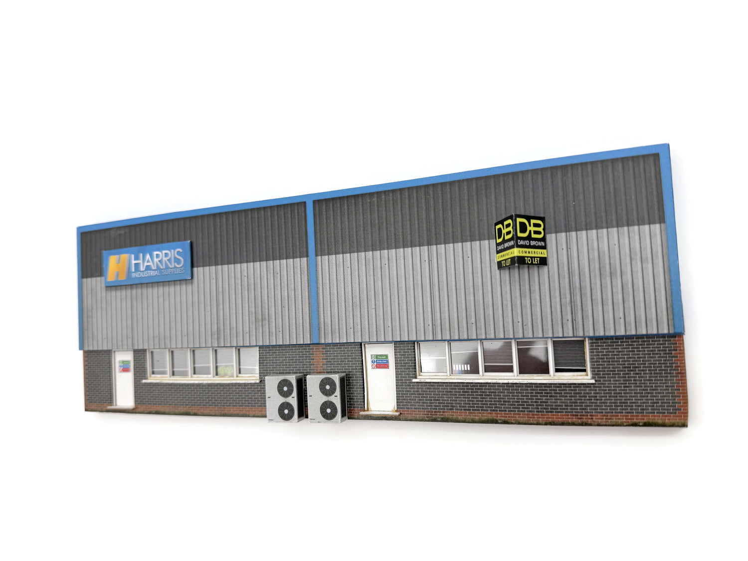 KX007-OO Low Relief Industrial Unit Side Wall #1 OO / 4mm / 1:76