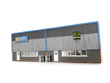KX007-OO Low Relief Industrial Unit Side Wall #1 OO / 4mm / 1:76