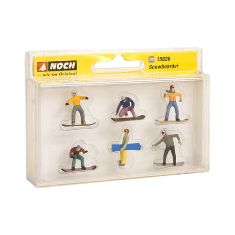 Noch 15826 Snowboarders (Pack of 6) - OO/HO
