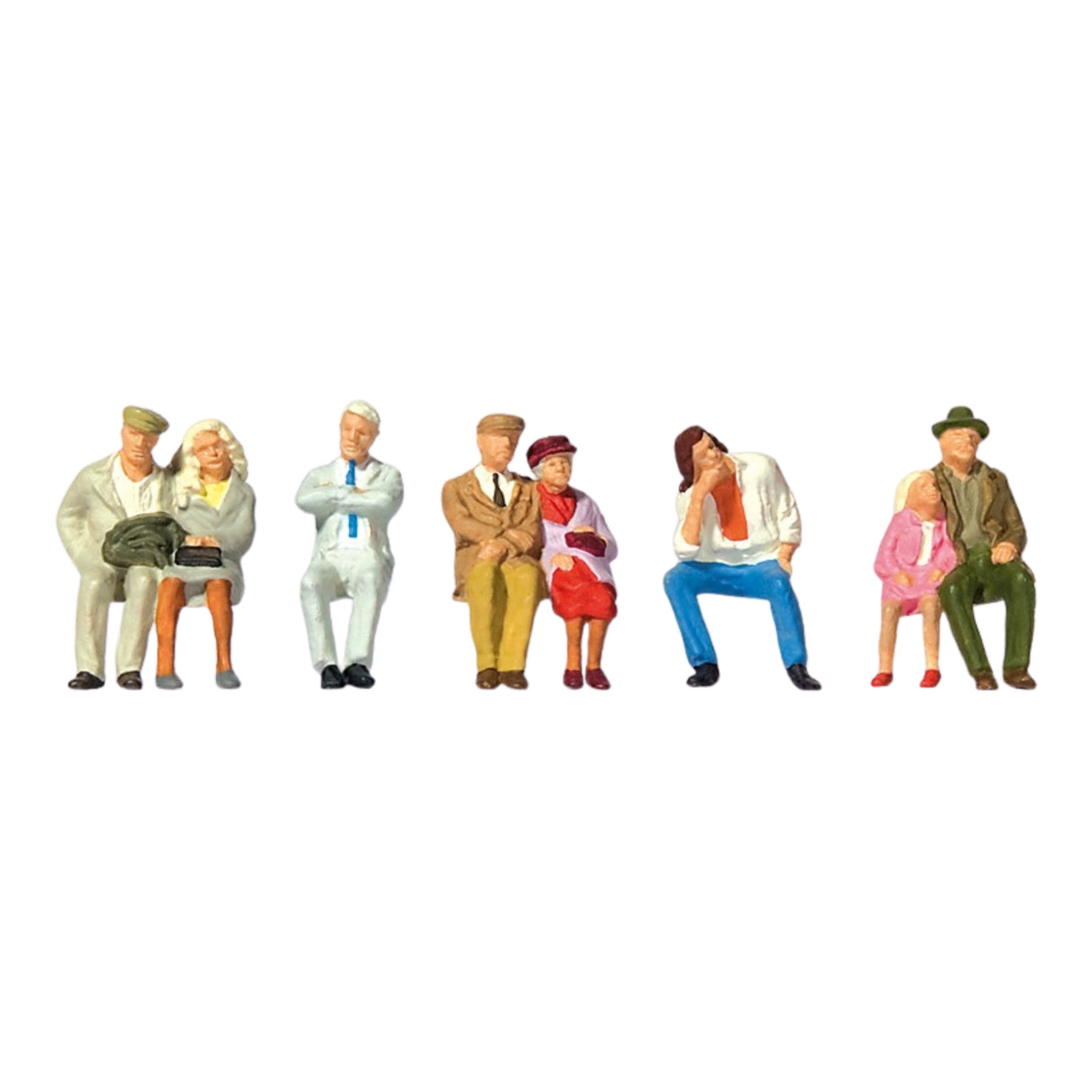 Preiser 73011 Seated Passengers (Pack of 6) - OO/4mm/1:76