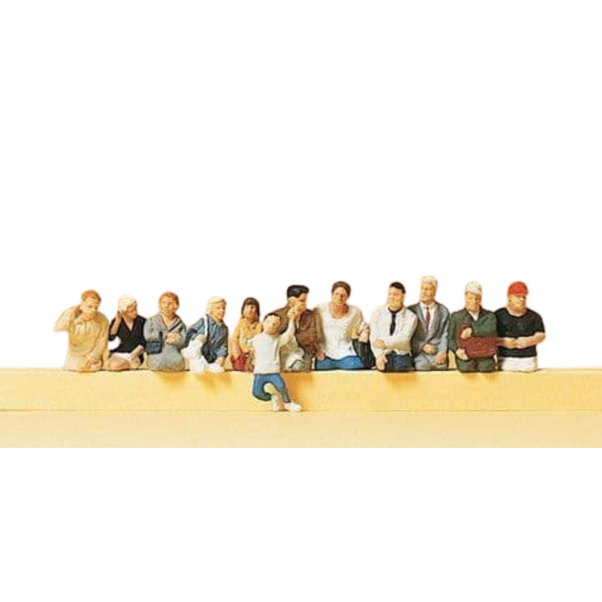 Preiser 10386 Seated Passengers for Bus/Train OO/HO