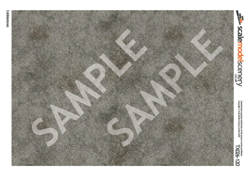 TX026-120 Cobblestones Texture Paper (Pack of 5) - TT:120