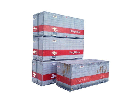 AX007-OO Freightliner Containers Card Kit 20ft Non Iso OO/4mm/1:76
