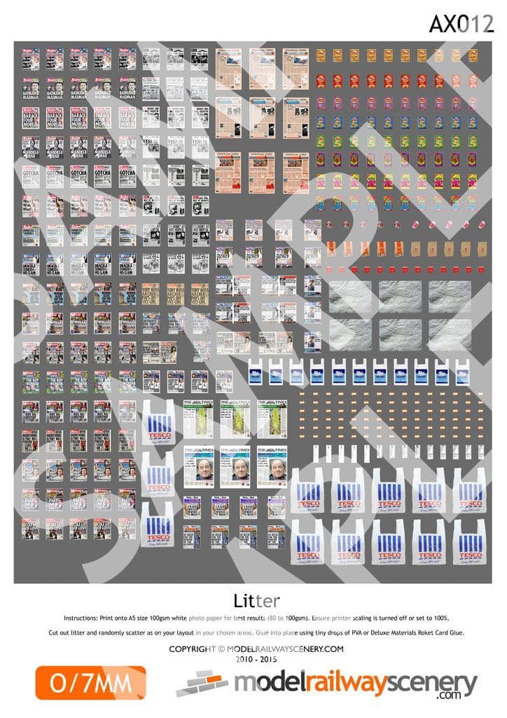 AX012-O Litter O/7mm/1:43