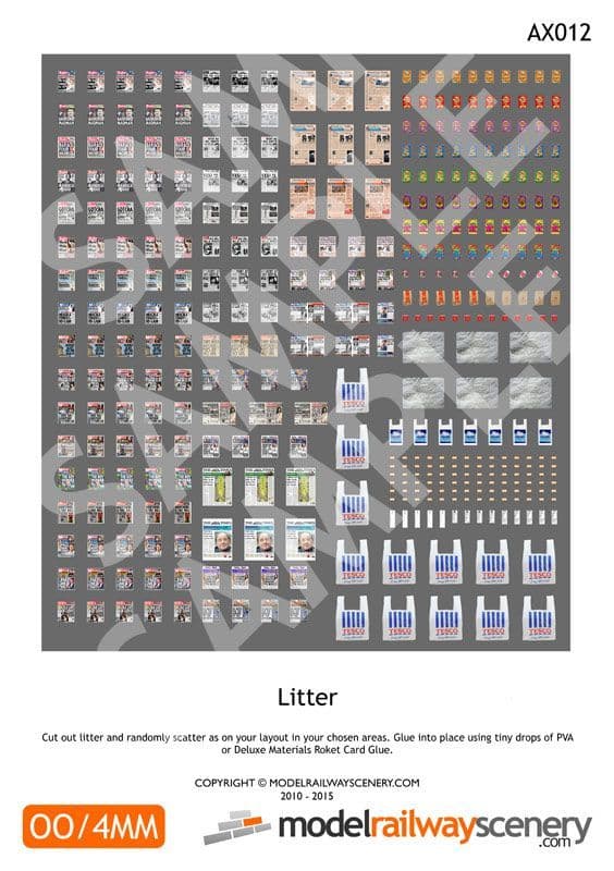 AX012-OO Litter OO/4mm/1:76