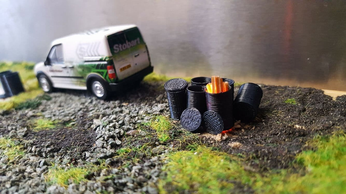 AX026-OO Barrel Fire/Incinerator With Flickering LED Illumination OO/4mm/1:76