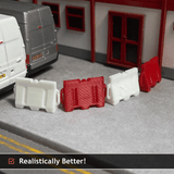AX027-OO Heavy Duty Roadworks/Pedestrian Barriers (Pack of 10) OO/4mm/1:76