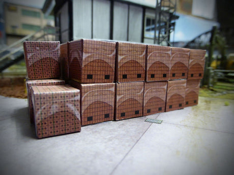 AX030-N Palletised Loads Set 3 Red Bricks (Pack of 12) N/2mm/1:148