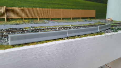 AX050-OO 3D Printed Concrete Jersey Barriers (Pack of 8) OO/4mm/1:76
