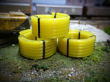 AX054-OO 3D Printed Coiled Yellow Gas Pipe Wagon/Lorry Load (Pack of 3) OO/4mm/1:76
