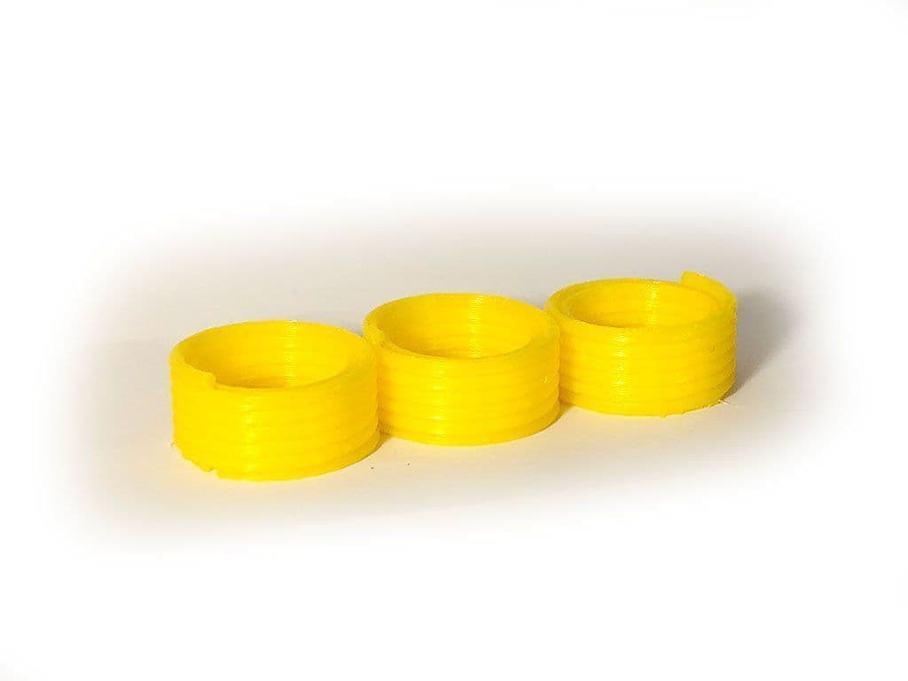 AX054-OO 3D Printed Coiled Yellow Gas Pipe Wagon/Lorry Load (Pack of 3) OO/4mm/1:76