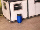 AX057-N 3D Printed 200L Blue Plastic Barrels (Pack of 10) N/2mm/1:148