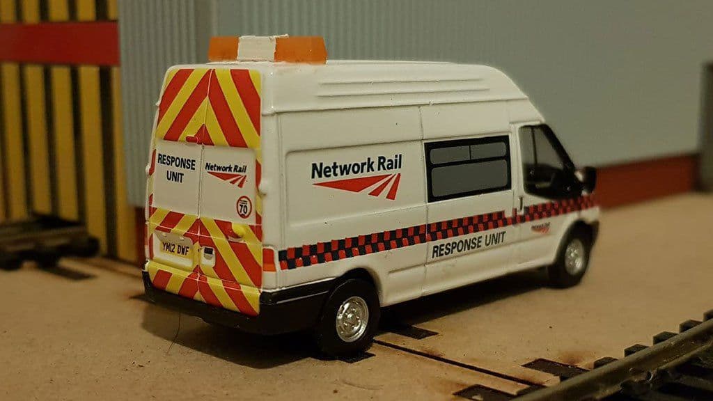 AX059-OO 3D Printed Large Orange Flashing LED Roof Beacon To Fit Oxford Diecast Etc OO/4mm/1:76