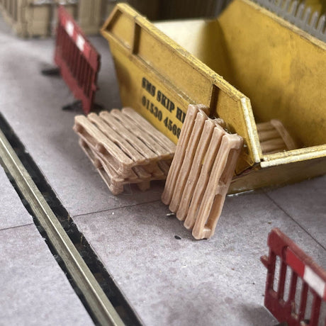 AX063-OO 3D Printed Real Wood Pallets (Pack of 24) OO/4mm/1:76