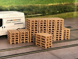 AX065-OO 3D Printed Real Wood Pallet Stacks (Pack of 12) OO/4mm/1:76