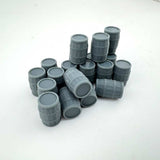AX073-OO 3D Printed Large Wooden Barrels (Pack of 20) OO/4mm/1:76
