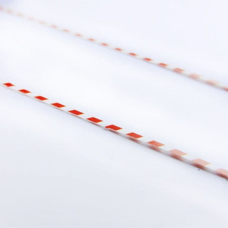 AX080-OO Red & White Warning Tape (Pack of 60) OO/4mm/1:76
