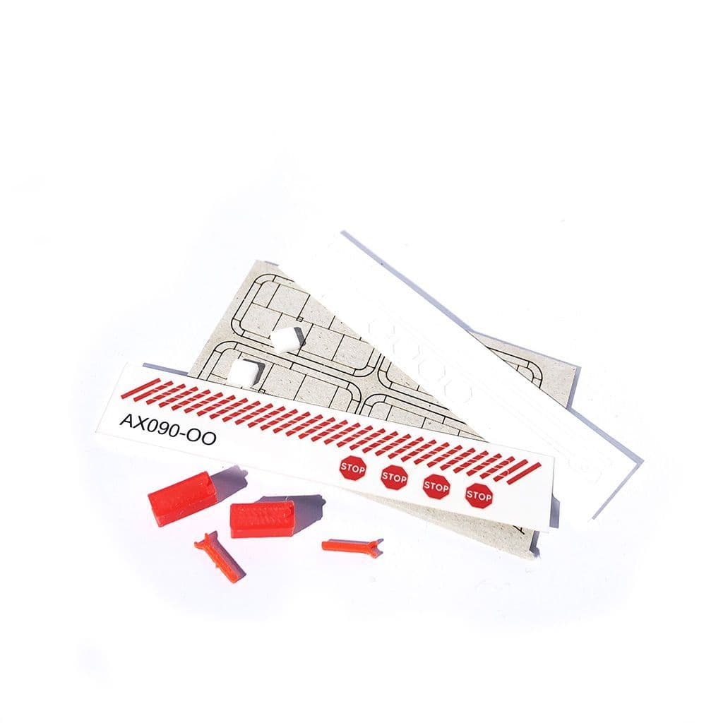 AX090-OO Rising Arm Automatic Traffic Barriers (Pack of 2) OO/4mm/1:76