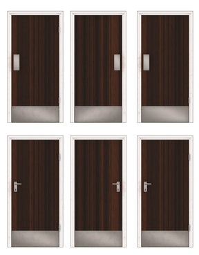 AX109-OO Interior Office / Workshop Doors - Wood (9 Pairs) OO/4mm/1:76