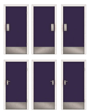 AX110-OO Interior Office / Workshop Doors - Blue (9 Pairs) OO/4mm/1:76