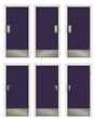 AX110-OO Interior Office / Workshop Doors - Blue (9 Pairs) OO/4mm/1:76