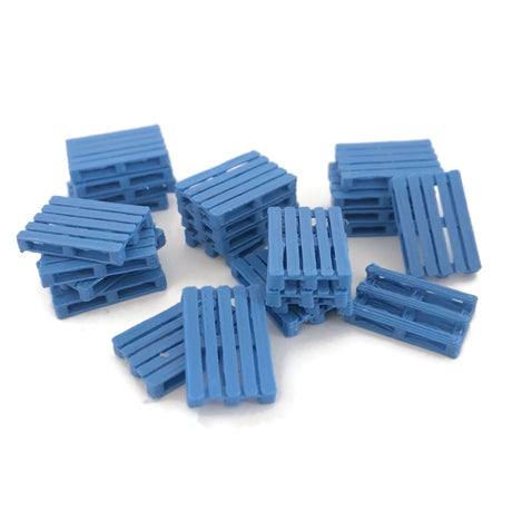 AX115-OO 3D Printed Blue Shipping Pallets (Pack of 24) OO/4mm/1:76
