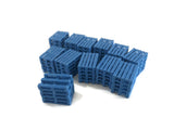 AX118-OO 3D Printed Blue Pallet Stacks (Pack of 12) OO/4mm/1:76