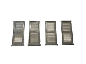 AX120-OO 3D Printed Single Louvre Doors (Pack of 4) OO/4mm/1:76