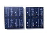 AX146-OO Low Relief Stacked Shipping Containers (End View)- OO/4mm/1:76