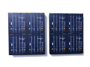 AX146-OO Low Relief Stacked Shipping Containers (End View)- OO/4mm/1:76
