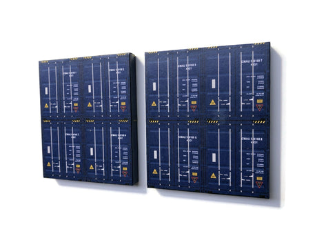 AX146-OO Low Relief Stacked Shipping Containers (End View)- OO/4mm/1:76