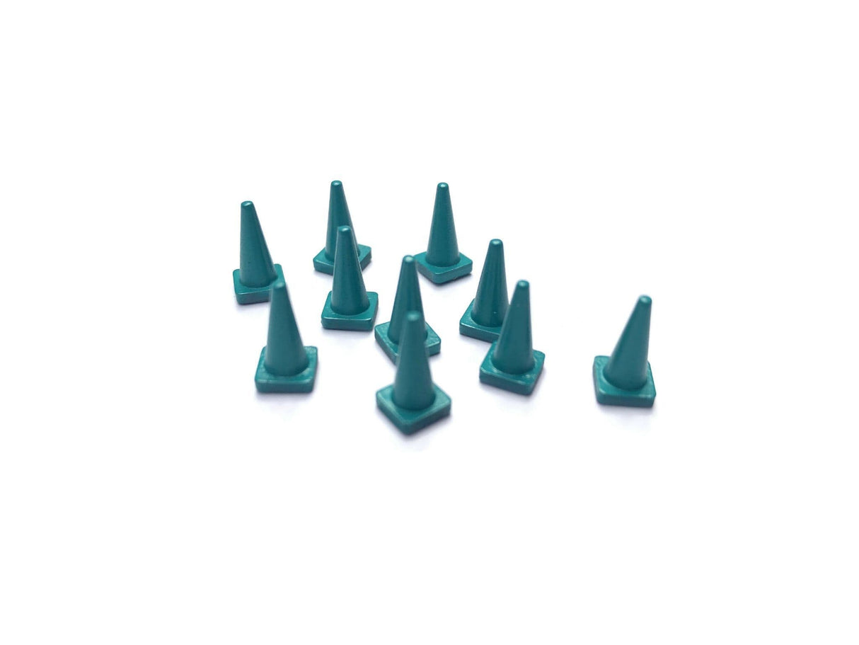 AX154-OO Green Road Cones (Pack of 10) OO/4mm/1:76