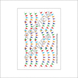 AX182-OO Triangular Multi-Coloured Bunting - Festooned (Pack of 6) - OO/4mm/1:76