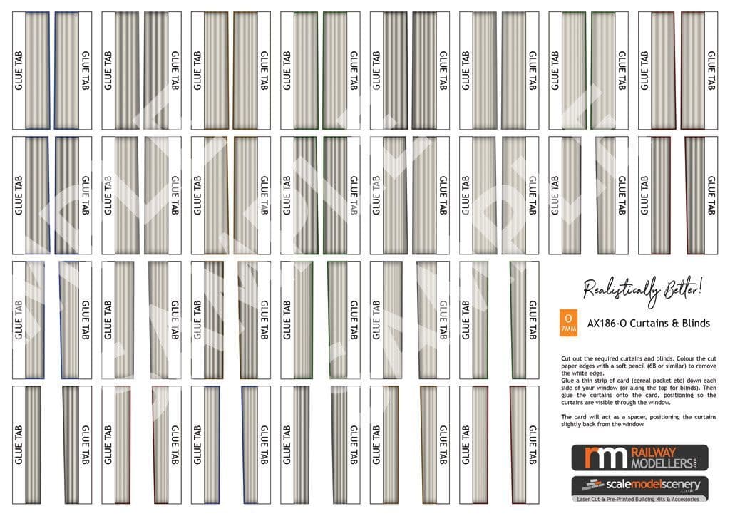 AX186-O Curtains & Blinds - O/7mm/1:43