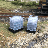 AX343-OO 640L IBC Tanks / Containers (Filled)  (Pack of 4) OO/4mm/1:76