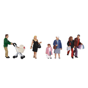 Bachmann 36-046 People Shopping Figures  (Pack of 6) - HO/OO