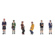 Bachmann 36-401 Train Spotter Figures  (Pack of 6) - HO/OO