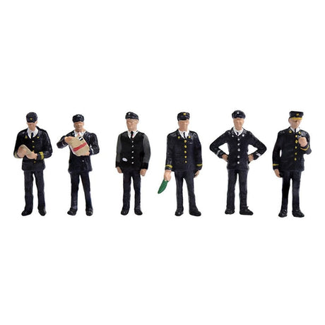 Bachmann 36-405 1960's/70's Station Staff Figures (Pack of 6) - HO/OO