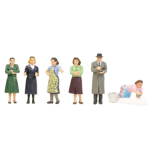 Bachmann 36-406 Suburban Street Scene Figures (Pack of 6) - HO/OO