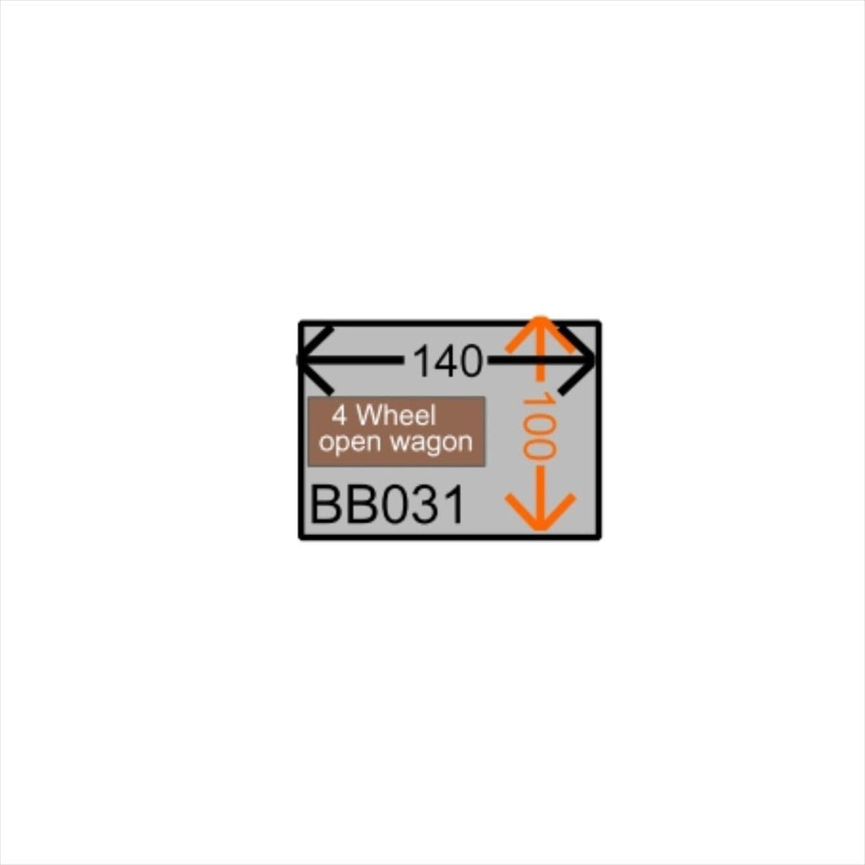 BB031 Micro Diorama Baseboard 140x97mm With Backscene Board