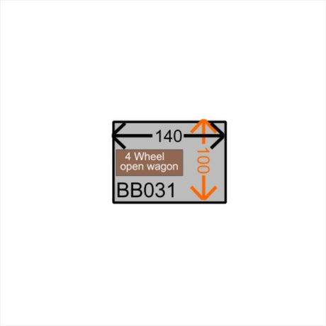 BB031 Micro Diorama Baseboard 140x97mm With Backscene Board