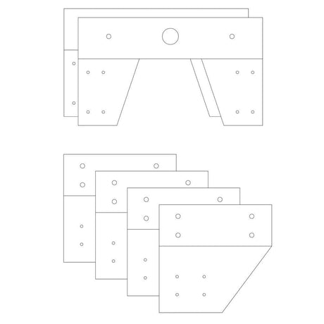 BB054 Leg Brackets For BB017 / 21 / 29