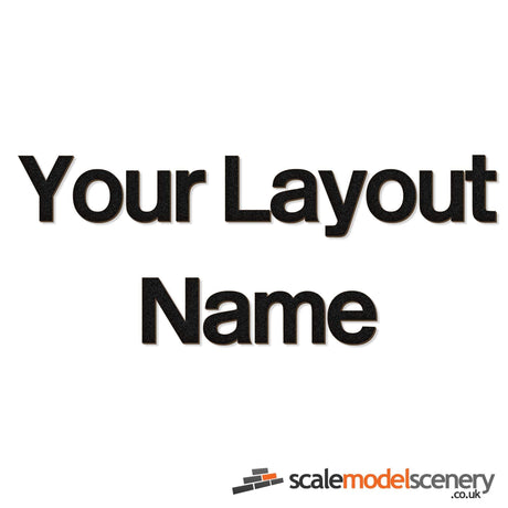 British Rail Lettering For Layout Name Plaques & Signs - 25mm, 50mm, 75mm & 100mm