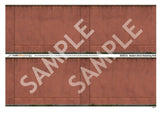 BX001A-OO Modern Red Brick Retaining Wall (Pack of 4 Sheets) OO/4mm/1:76