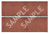 BX001A-OO Modern Red Brick Retaining Wall (Pack of 4 Sheets) OO/4mm/1:76